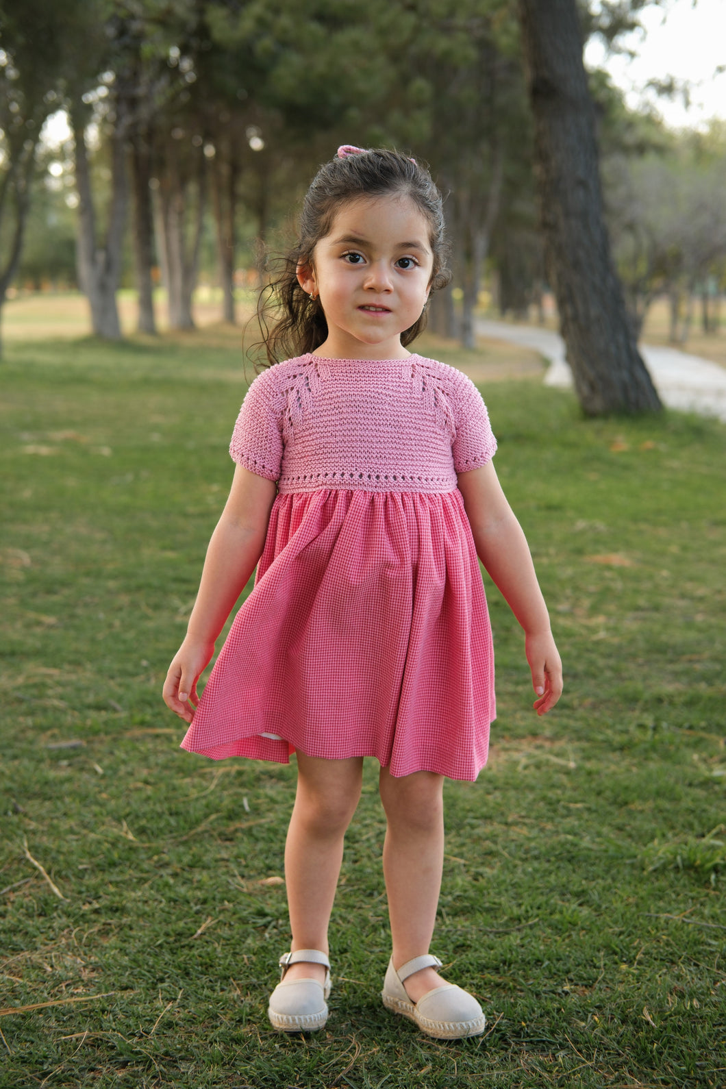 Vestido Rosa tejido - 2 años