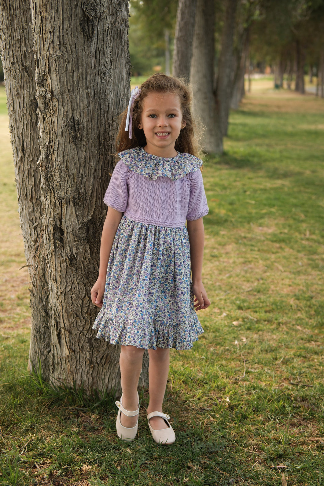 Vestido tejido Violeta - 5 años